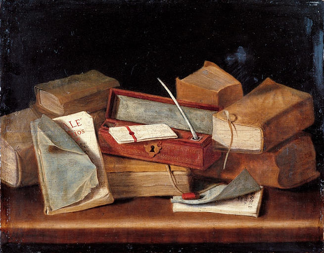 Musée des beaux-arts de Nantes: Ecritoire et livres